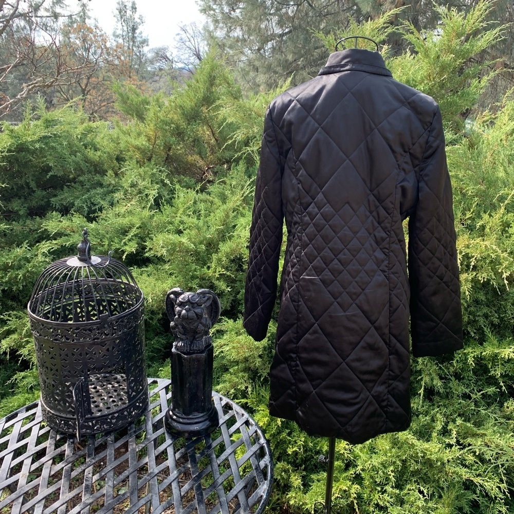 Jones of New York signature black quilted long line jacket - Picture 8 of 8